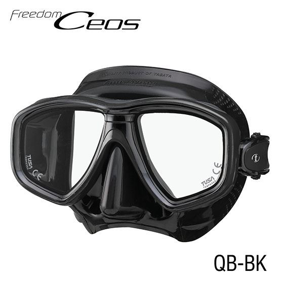 TUSA CEOS Tauchmaske schwarz-schwarz QBBK