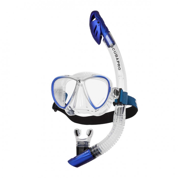 Scubapro Synergy Twin Combo Blau/Silber - Transparent