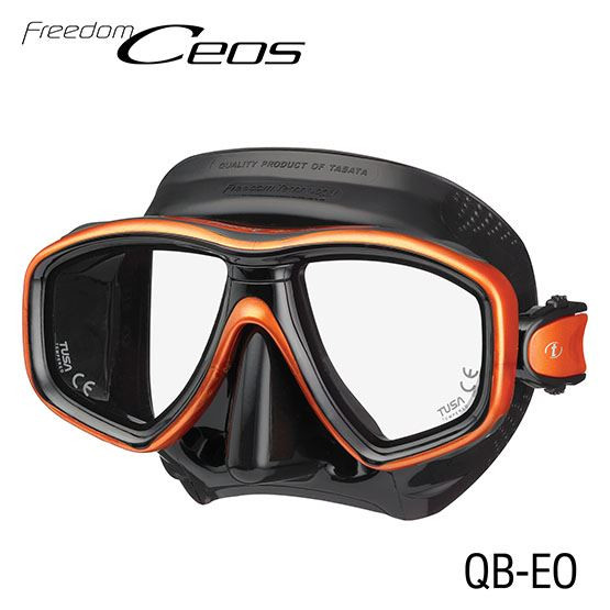 TUSA CEOS Tauchmaske schwarz-orange QBEO