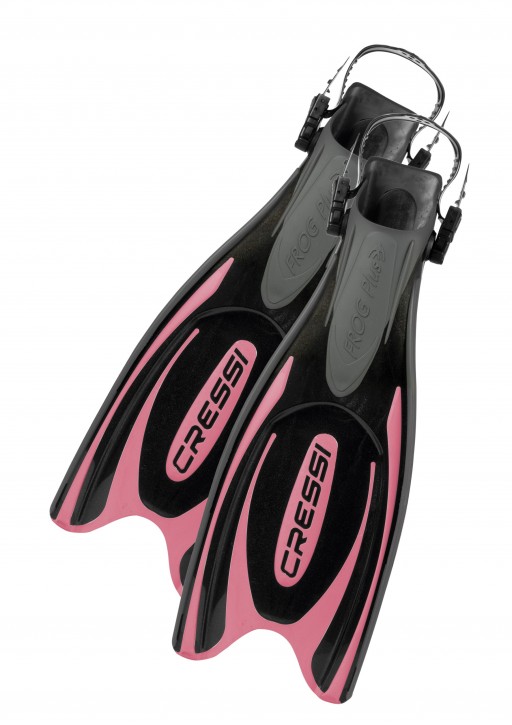 Cressi Sub Frog plus Schwarz/Pink / S/M (39-42)