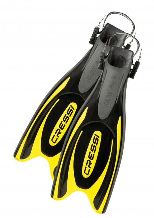 Cressi Sub Frog plus Schwarz/Gelb / M/L (42-45)