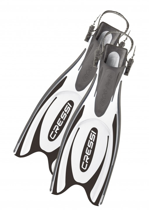 Cressi Sub Frog plus Schwarz/Weiß / XS/S (36-39)