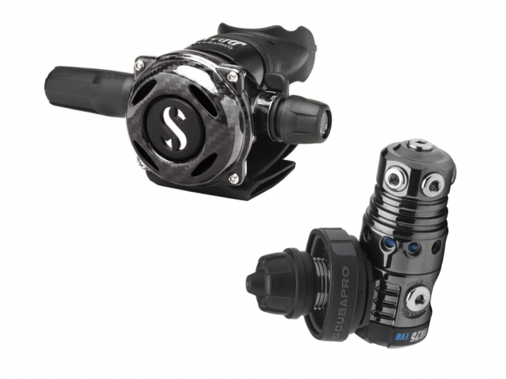 Scubapro MK25 EVO/A700 CARBON BLACK TECH DIN