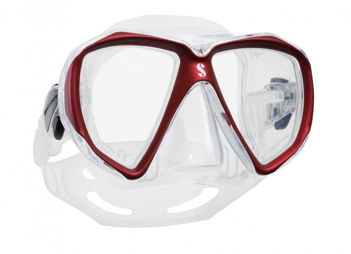 Scubapro Spectra Maske Rot - Transparent