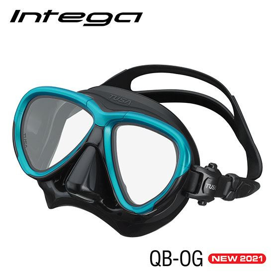 TUSA INTEGA Tauchmaske schwarz-aqua QBOG