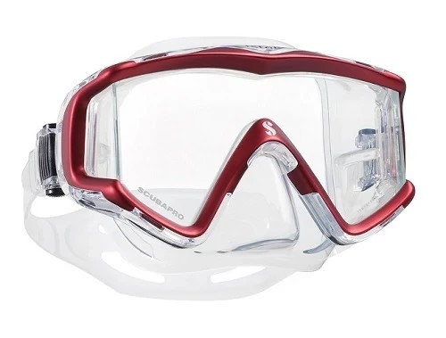 Scubapro CRYSTAL VU Rot - Transparent